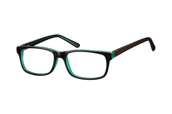 Megabrille Modell A70E Brille in schwarz/grün - megabrille