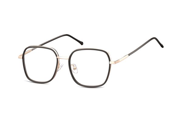 Megabrille Modell MTR-94B Brille in rosegold+schwarz - megabrille