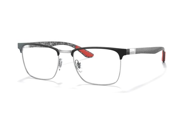 Ray-Ban RX8421 2861 Brille in black on silver - megabrille