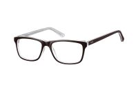 Megabrille Modell A72D Brille in schwarz/transparent