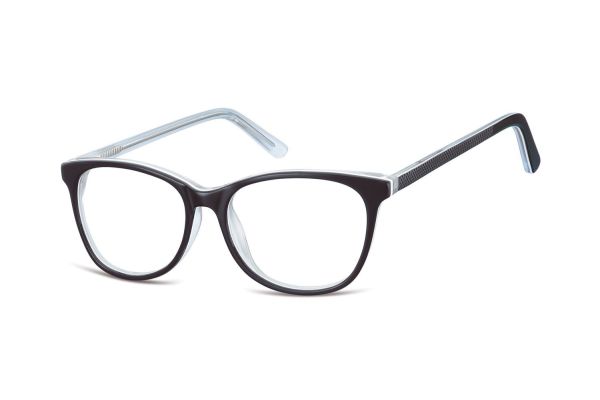 Megabrille Modell A59E Brille in schwarz/klar - megabrille