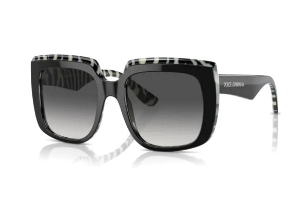Dolce&Gabbana DG4414 33728G Sonnenbrille in top black on zebra - megabrille