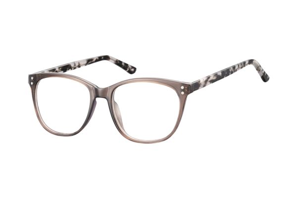 Megabrille Modell AC22G Brille in grau+havanna - megabrille