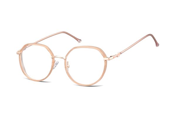 Megabrille Modell MTR-95D Brille in rosegold+rosa - megabrille