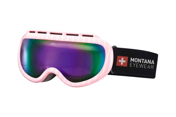 Megabrille Modell MG14A Skibrille in glänzend rosa - megabrille