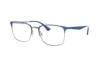 Ray-Ban RX6421 3041 Brille in top matte blue on shiny gunmet