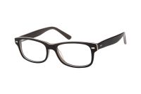 Megabrille Modell AM87 Brille in schwarz+weiß