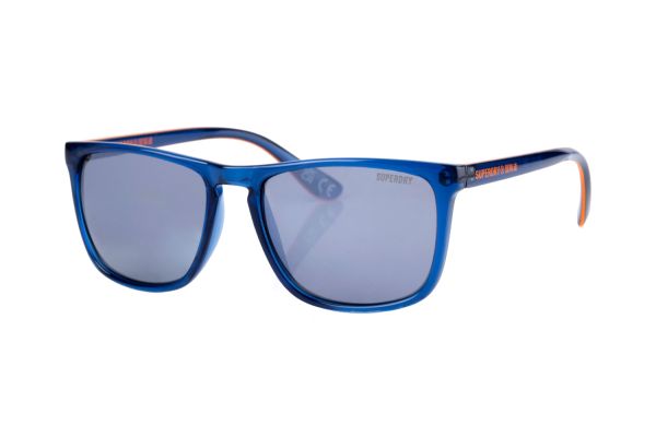 Superdry SDS Shockwave 185 Sonnenbrille in blau transparent - megabrille