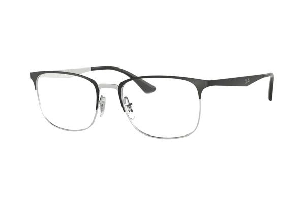 Ray-Ban RX6421 2997 Brille in silver on top matte black - megabrille