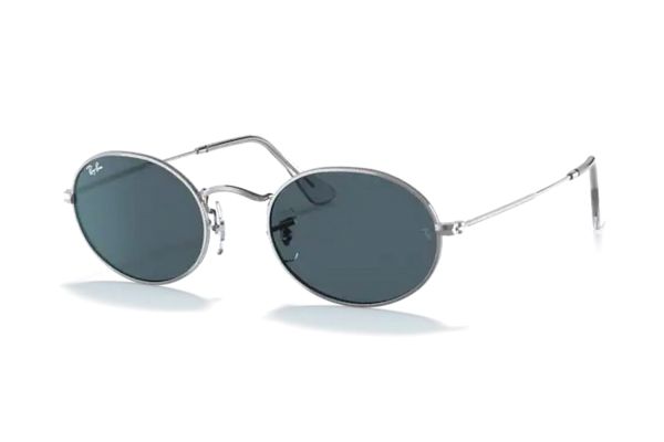 Ray-Ban Oval RB3547 003/R5 Sonnenbrille in silber - megabrille
