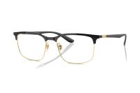 Ray-Ban RX6518 2890 Brille in schwarz auf gold - megabrille
