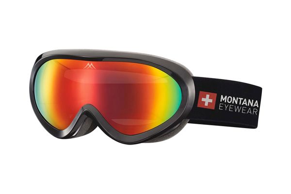 Megabrille Modell MG13 Skibrille in glänzend schwarz - megabrille