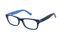 Megabrille Modell AM87F Brille in dunkelblau/hellblau