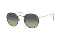 Ray-Ban Round Full Color RB3447JM 9196BH Sonnenbrille in petroleum on legend gold