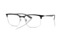 Ray-Ban RX6518 3163 Brille in schwarz auf silber