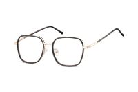 Megabrille Modell MTR-94B Brille in rosegold+schwarz