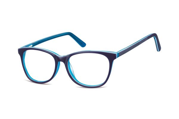 Megabrille Modell A59C Brille in blau - megabrille