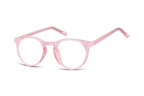 Megabrille Modell CP123C Brille in transparent rosa - megabrille