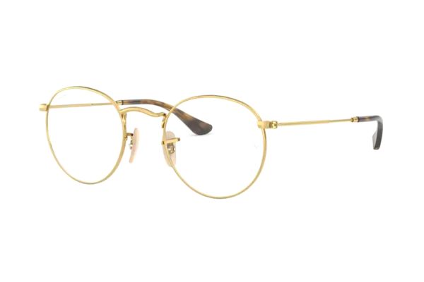 Ray-Ban Round Metal RX3447V 2500 Brille in gold - megabrille
