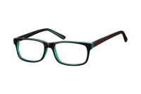 Megabrille Modell A70E Brille in schwarz/grün