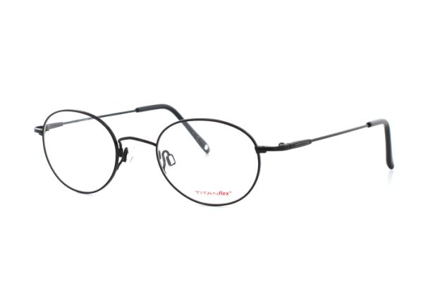 TITANflex 3666 20 Brille in schwarz semi matt - megabrille