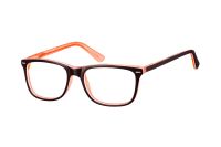 Megabrille Modell A71G Brille in schwarz/orange