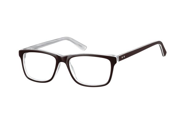 Megabrille Modell A72D Brille in schwarz/transparent - megabrille