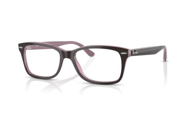 Ray-Ban RX5428 2126 Brille in braun auf rosa - megabrille