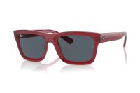 Ray-Ban Warren RB4396 667987 Sonnenbrille in rot transparent