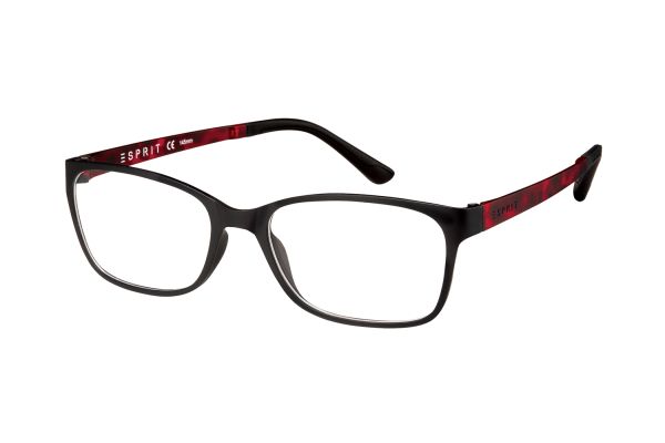 ESPRIT ET17444 538 Brille in schwarz/rot - megabrille