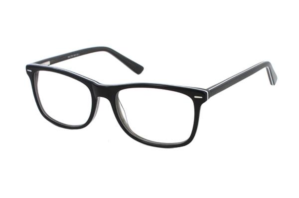 Megabrille Modell A71E Brille in schwarz/grau