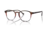 Ray-Ban RX5417 8251 Brille in braun gestreift & rot