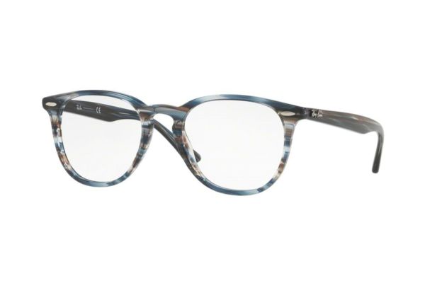 Ray-Ban RX7159 5750 Brille in blue grey stripped - megabrille