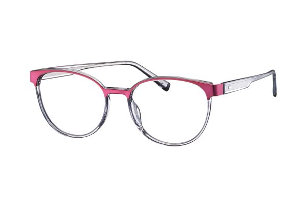 Humphrey's 583133 50 Brille in rot/ grau transparent - megabrille