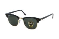 Ray-Ban Clubmaster RB 3016 W0365 Sonnenbrille in ebony/arista