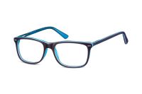 Megabrille Modell A71D Brille in blau/transparent