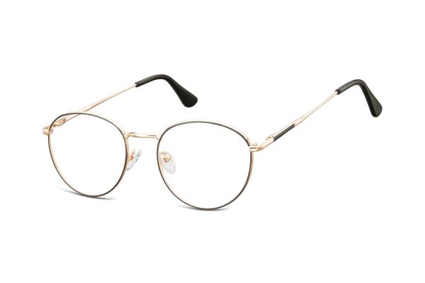 Megabrille Modell 901A Brille in roségold+schwarz - megabrille