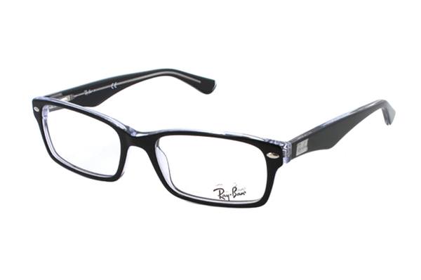 Ray-Ban RX 5206 2034 Brille in schwarz/transparent