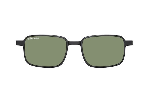 Megabrille MC93-2 Sonnenbrillenclip für Brille MC93 in matt schwarz - megabrille