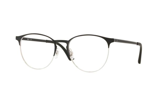 Ray-Ban RX6375 2861 Brille in silver on top black - megabrille
