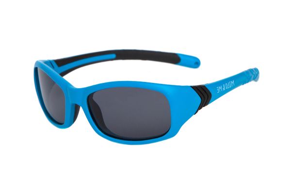 Milo&Me Sun 3 Renee 8403112 Kindersonnenbrille in neon blau/schwarz - megabrille