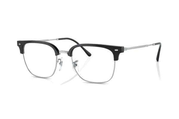 Ray-Ban RX7216 2000 Brille in schwarz auf silber - megabrille