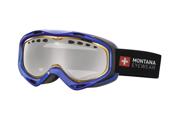 Megabrille Modell MG11 Skibrille in glänzend blau - megabrille