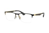Ray-Ban RX6335 2890 Brille in gold top on black - megabrille