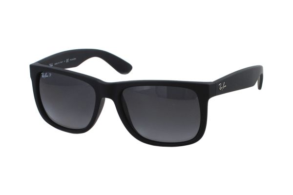 Ray-Ban Justin RB 4165 622/T3 Sonnenbrille in black rubber - megabrille