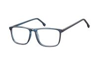 Megabrille Modell CP132C Brille in dunkelblau transparent
