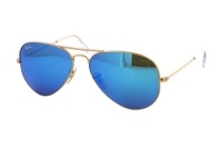 Ray-Ban Aviator Large Metal RB 3025 112/17 Sonnenbrille in gold/blau - megabrille
