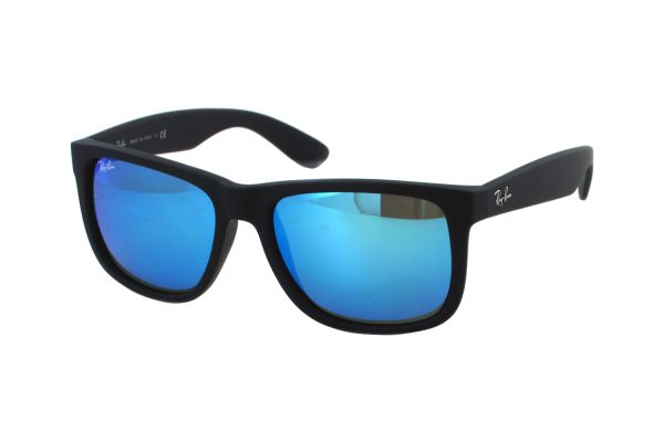 Ray-Ban Justin RB 4165 622/55 Sonnenbrille in black rubber - megabrille