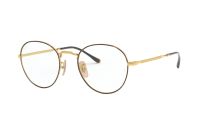 Ray-Ban Round Metal II RX3582V 2945 Brille in gold on top havana