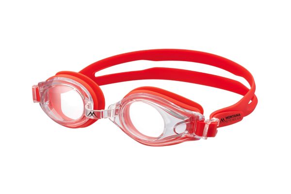 Megabrille Modell MG2A Schwimmbrille in rot - megabrille